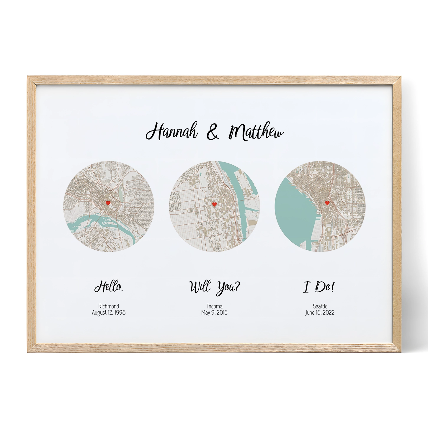 Discover the Magic of Romantic Map Prints - Personalized Art for Your Home or Gift, Customizable Design with Printcart's Web2Print Solutions