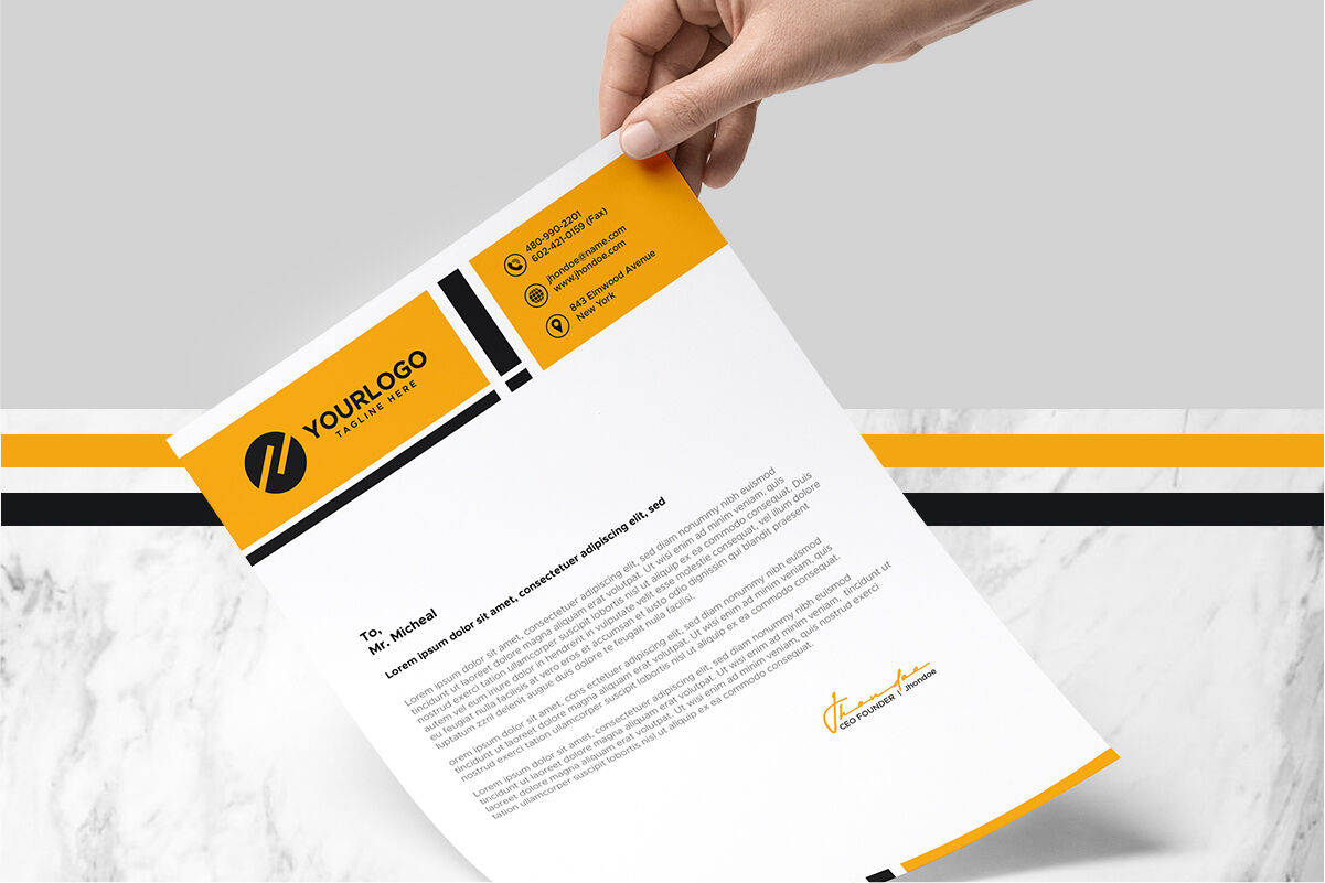 Elevate Your Brand with Modern Corporate Letterhead Design | Boost Professionalism and Trust