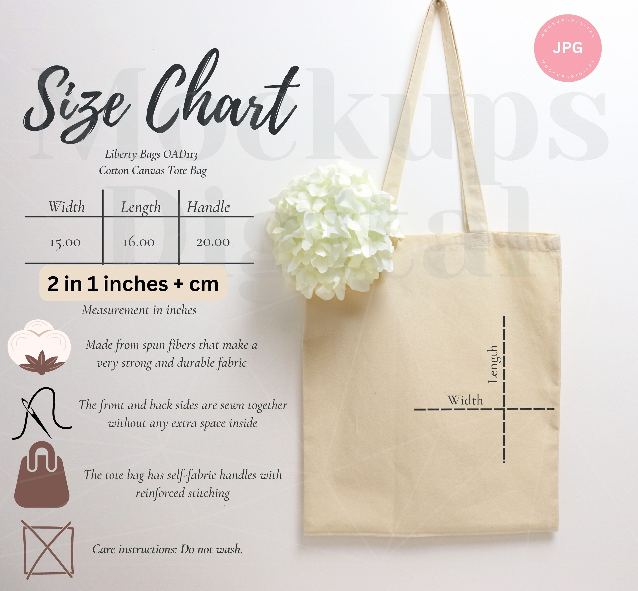Discover the Versatile Liberty Bags OAD113 Cotton Canvas Tote Bag - Perfect for Everyday Use and Custom Printing Needs