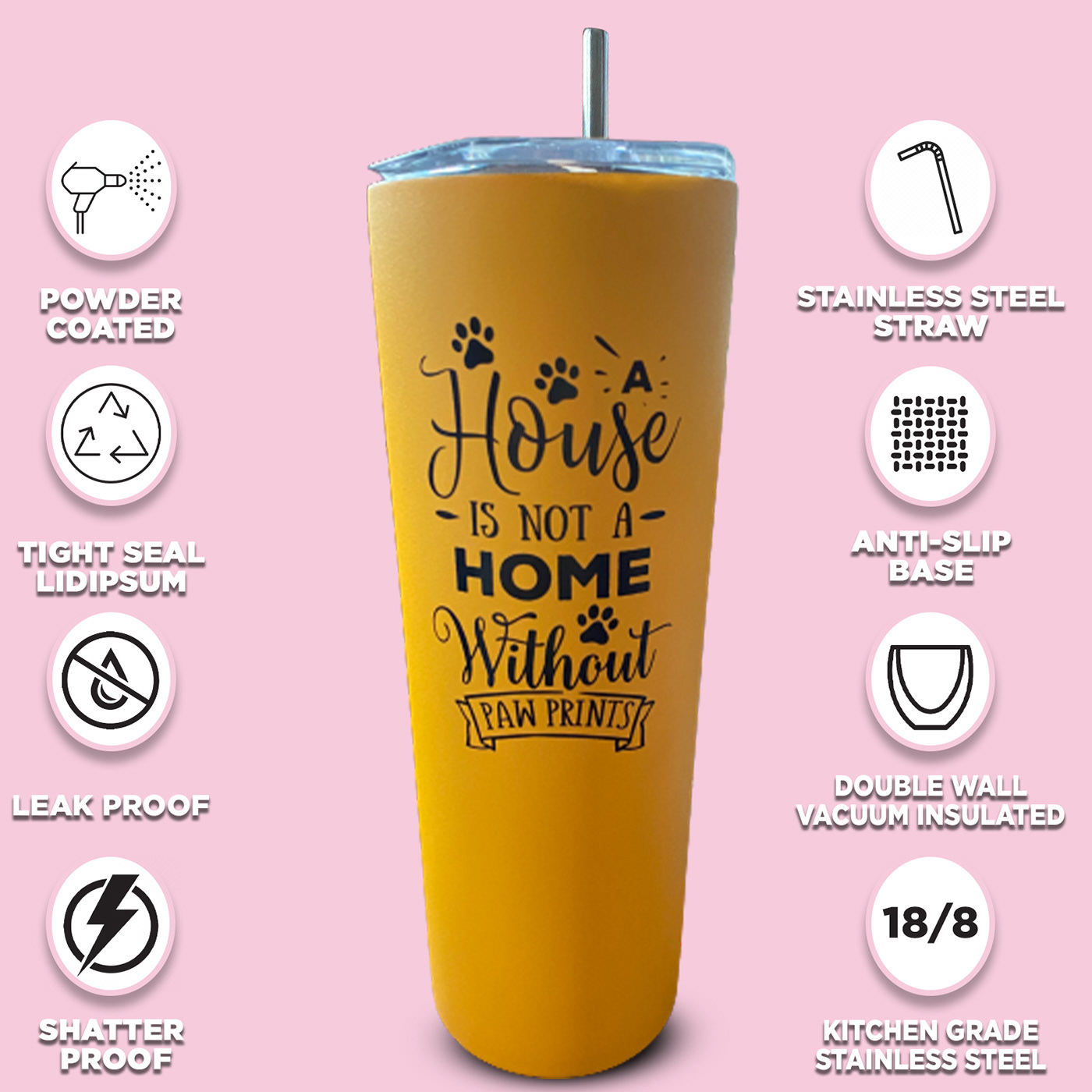 Discover the Ultimate Pet Lover’s Stainless Steel Tumbler - Personalize, Preserve, and Enjoy Your Drink On-the-Go!