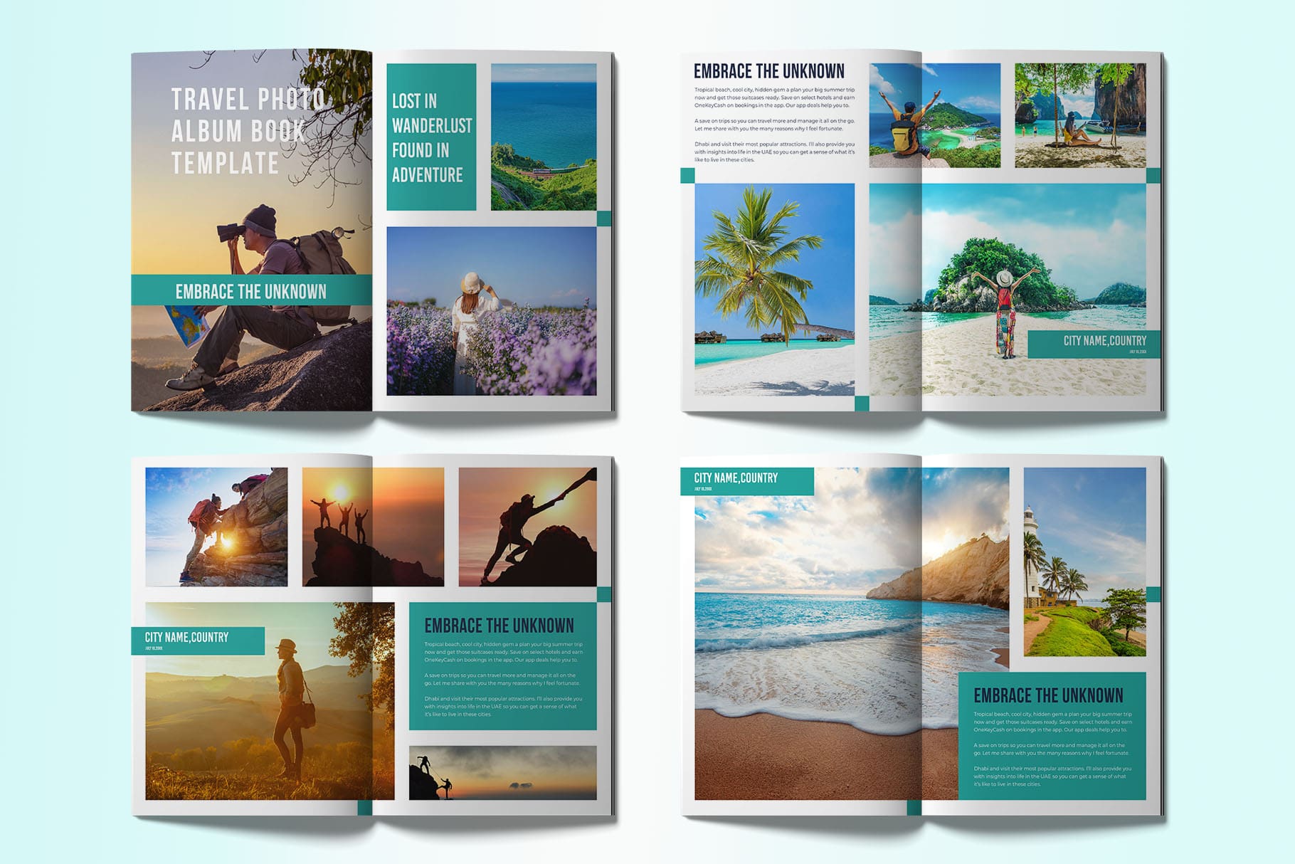 Create Lasting Memories with Our Travel Photo Album Book Template - Customize Your Adventure!
