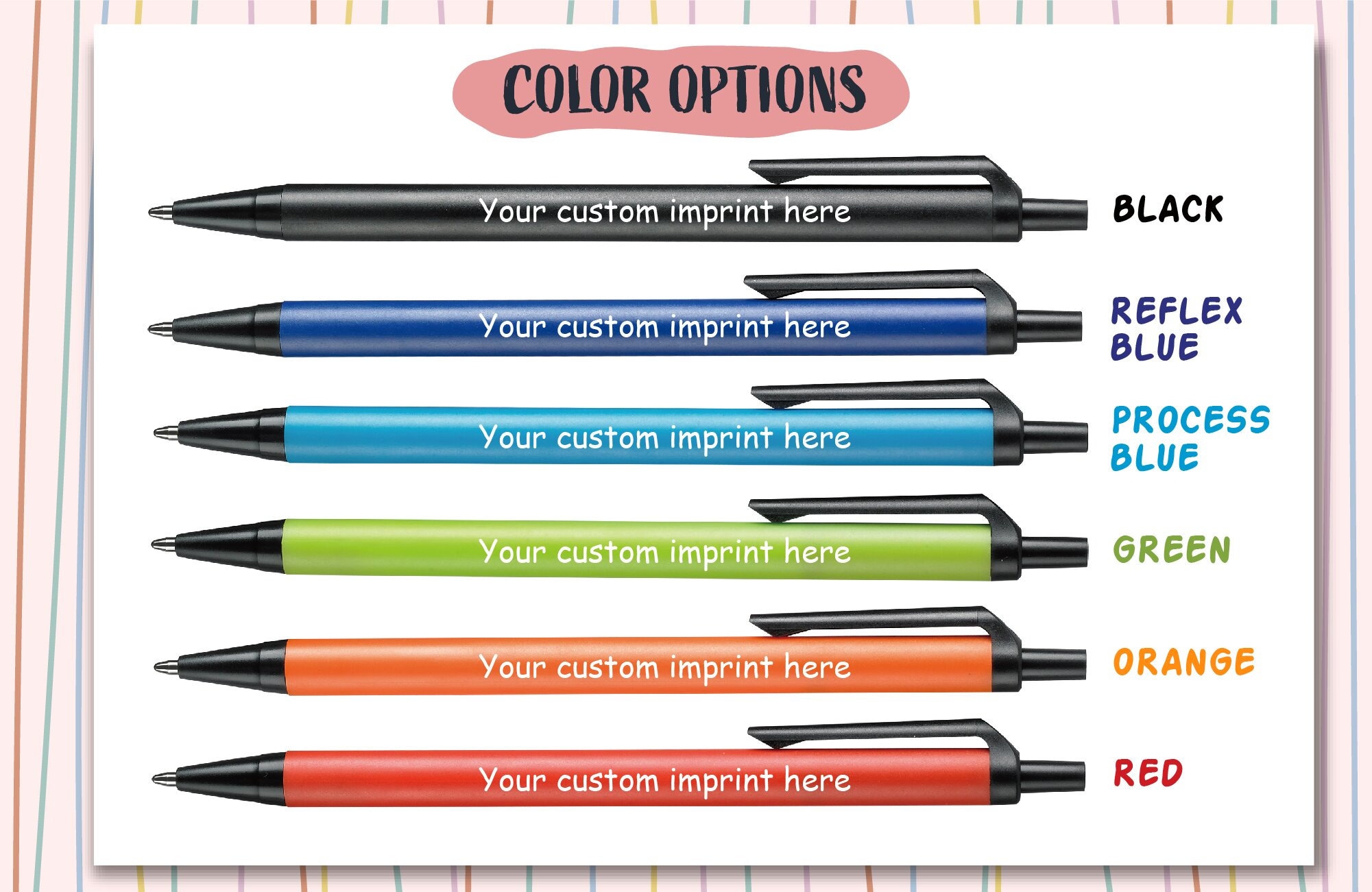 Elevate Your Brand with Custom Imprint Pens - Perfect for Promotions and Personalization