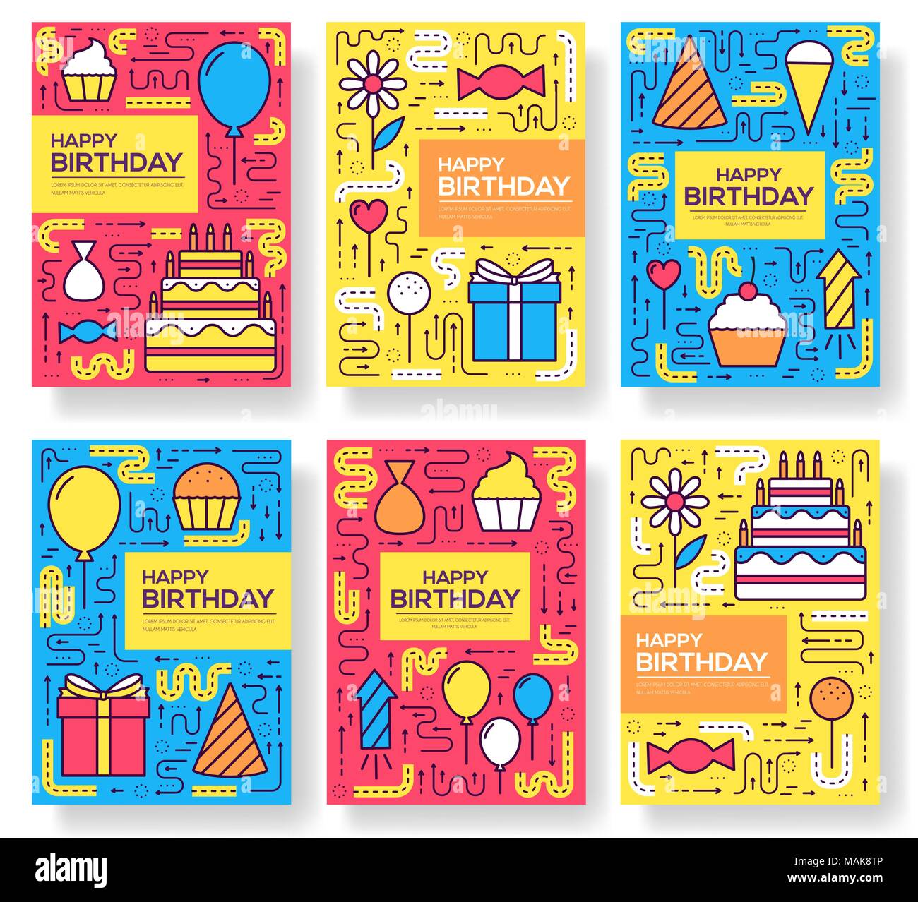 Create Memorable Moments with Our Happy Birthday Infographic Set for Every Celebration!