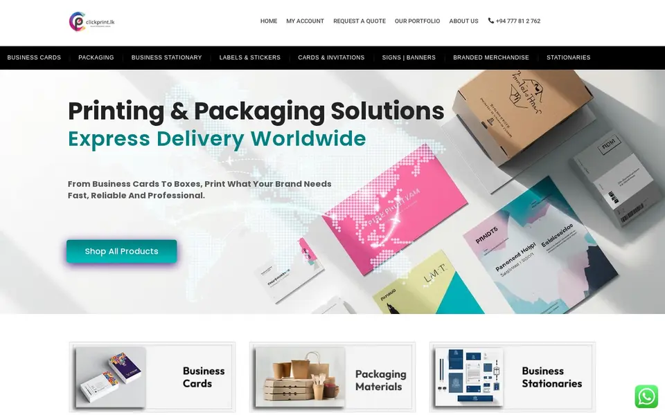 Optimizing Print Product Ordering Experience for Enhanced Customer Engagement: the client's live home page