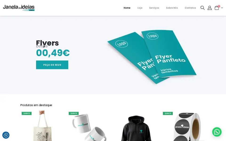 Transforming Online Ordering Experience for Custom Products and Signage: the client's live home page