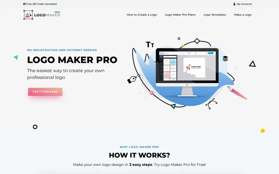 Successful Integration of a Custom Logo Ordering Experience: the client's live home page