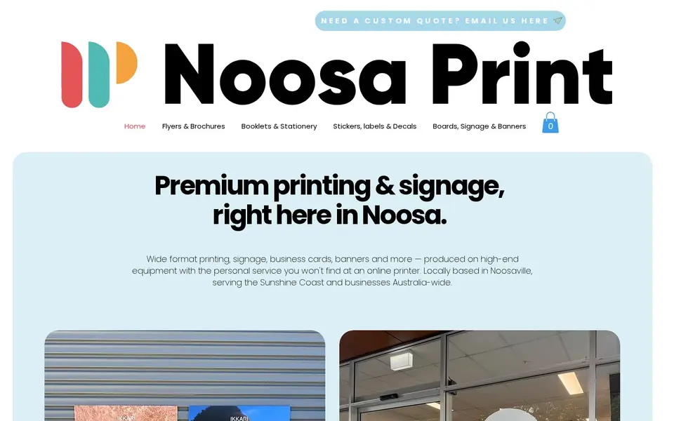 Enhanced Online Ordering and Service Visibility for Printing Services: the client's live home page