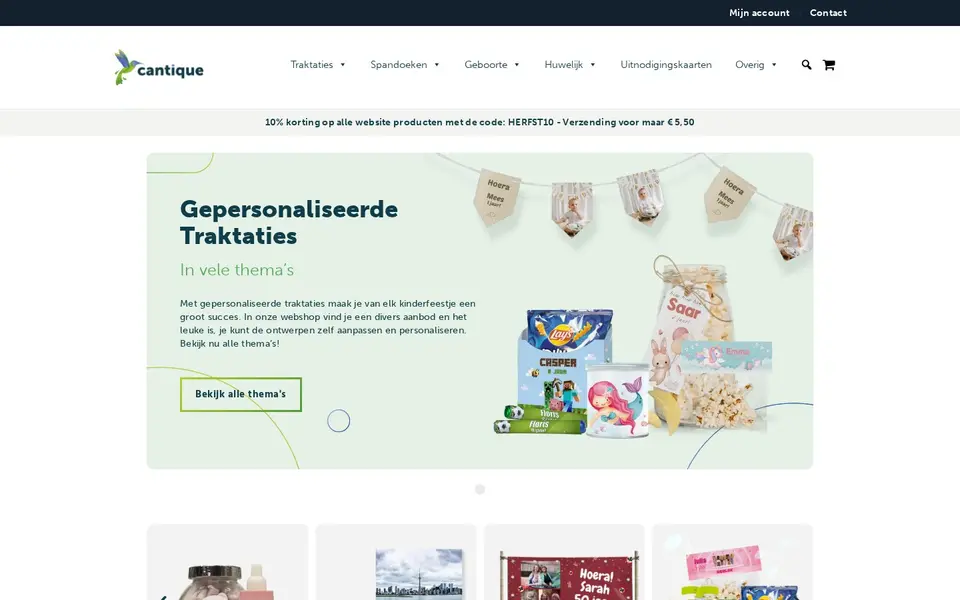 Elevating Online Print Experience for Personalized Family Products and Business Solutions: the client's live home page