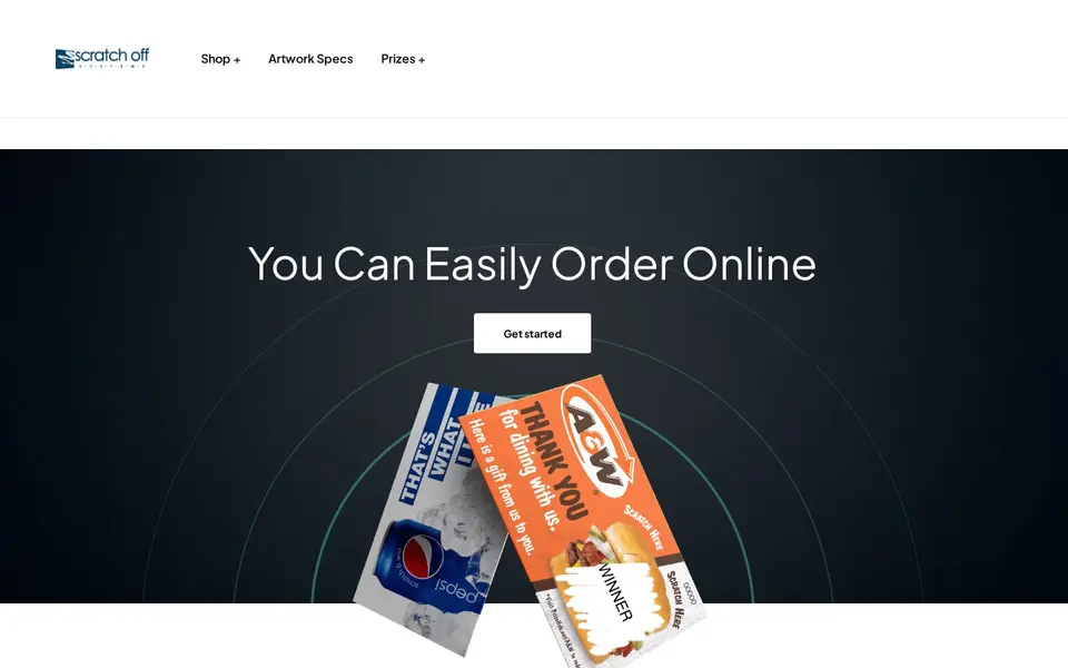 Optimizing the Online Ordering Experience for Custom Print Merchandise: the client's live home page