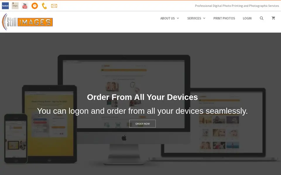 Improving Customer Experience with Streamlined Catalog and Order Flow: the client's live home page