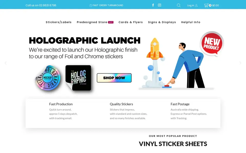 Enhancing User Experience for Personalized Label Ordering Systems: the client's live home page