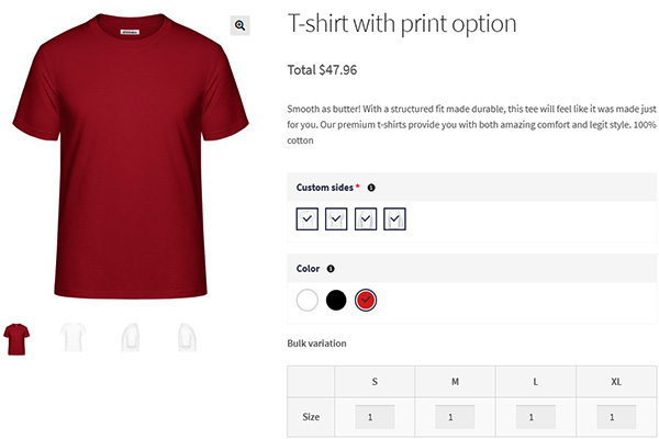 Print Pricing Option