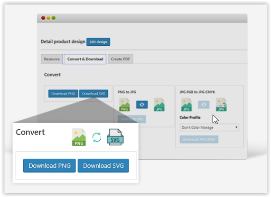 EXPORT DESIGN TO SVG