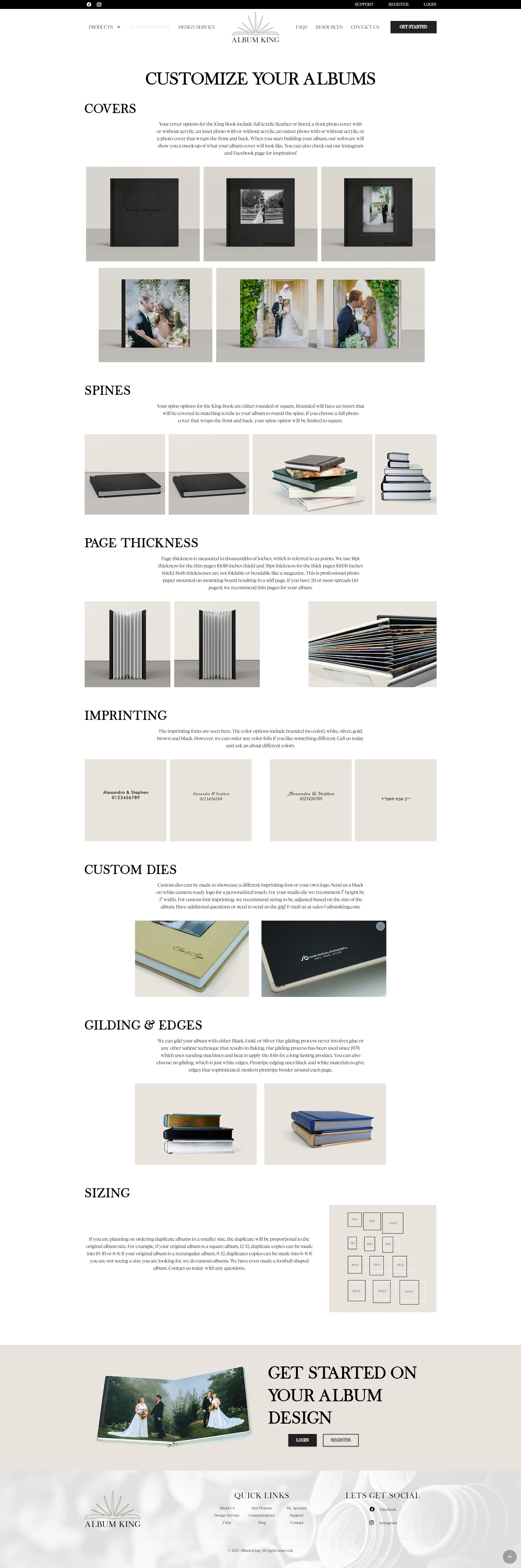 Customize Album