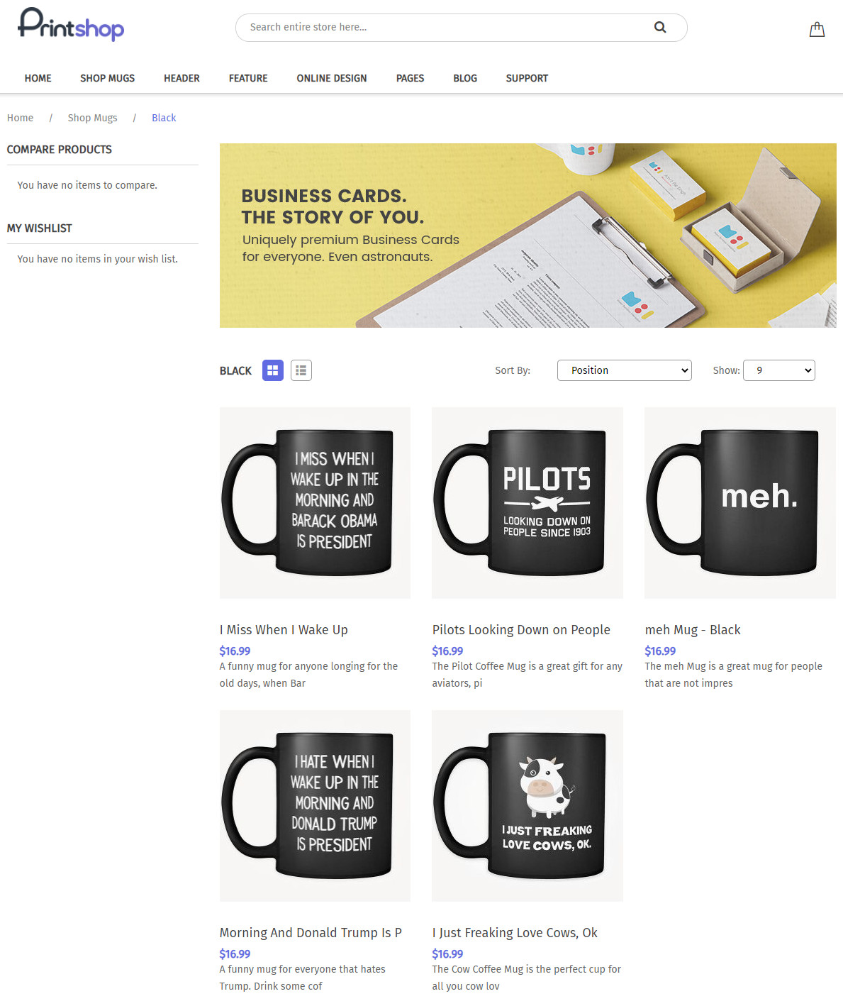 Mugs-Black