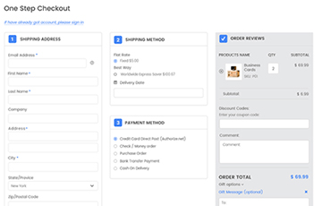 One-Step Checkout Optimization