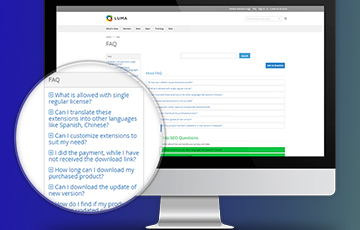Built-In FAQs System