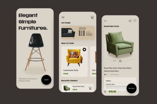 Furniture Shopping Mobile App Development