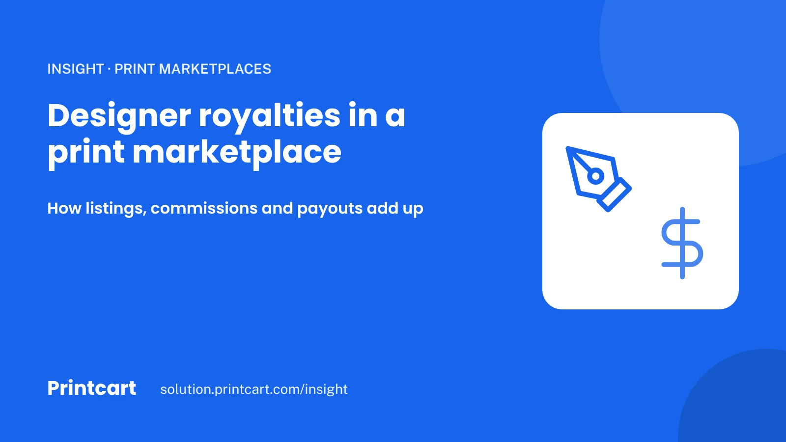 Cover: how designer royalties, listings, commissions and payouts add up in a print marketplace